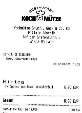 vihg Hffner Kochmtze Restaurant